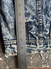 Vtg Acid Wash Denim Jean Jacket Men’s Large 90s Grunge Oversized Hip Hop Coat