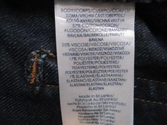 Chaps Jeans Womens 8 Blue Dark Wash Mid Rise Straight Stretch Denim 29×28