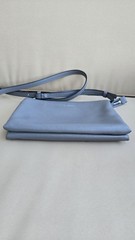 Marc Jacobs Gray Pebbled Small Crossbody Zip Top Adjustable Strap