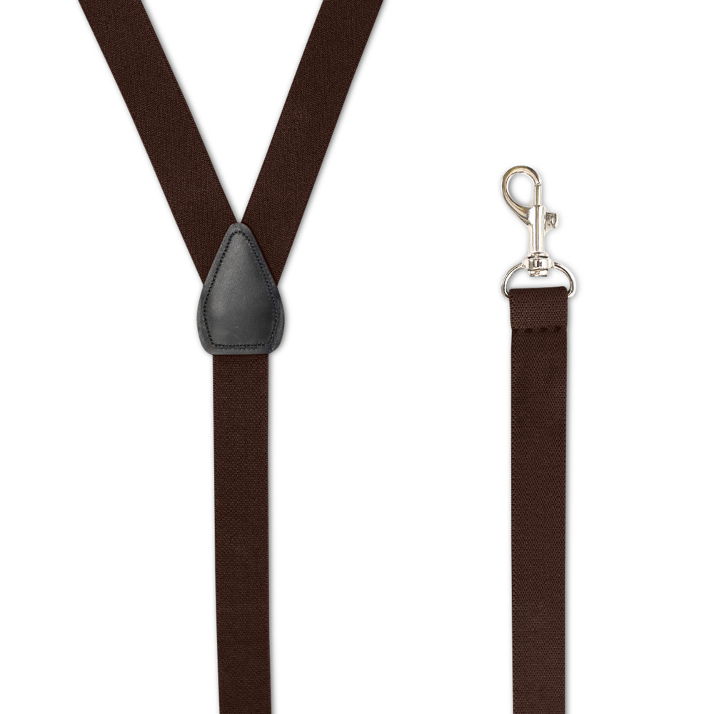 Men’s Suspenders, Metal Snap-Ons, Belt Loops, Y Style, Many Colors, USA-made