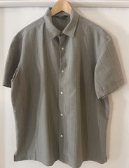 New Men’s XL Claiborne, Green Print , Short Sleeve Shirt
