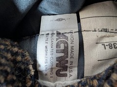 Casa Di Billera Blazer Sport Coat Mens 38L Blue Brown Tweed Wool