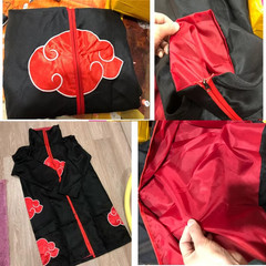 Akatsuki Uchiha Itachi Cloak for Kids Adult Long Black Robe Capes Halloween Carn