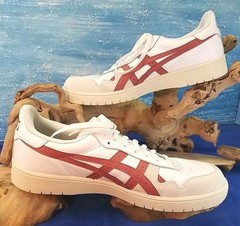 Asics Japan S Men’s Size 11.5 US White Red Shoes Sneaker Low Top Suede Leather