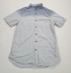 Howe Shirt Mens Large Gray Button Up Outdoors Comfort Casual Short Sleeve