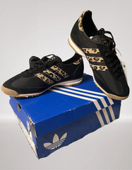 Adidas Originals Women’s Leopard Stripe Sneakers | Black/Tan | NWT