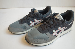 ASICS Men’s Lyte Classic Shoes Grey Cream Sneakers Suede Mesh Lace Up Size
