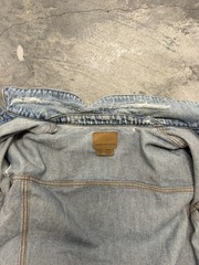 American Eagle Women’s Jacket Medium Blue Light Wash Denim Distressed