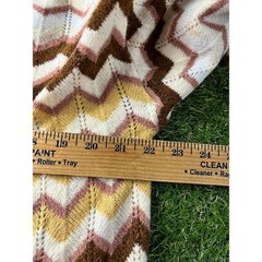 Adora Chevron Pattern Knit Sweater Large