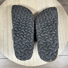 Birkenstock Arizona Big Buckle Oiled Black Leather Sandals Womens Size 7 Narrow
