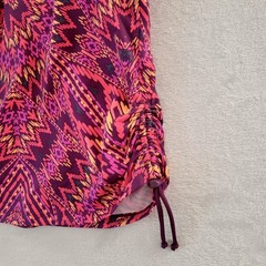 Athleta Raspberry Cayo Coco Ready To Run Tankini Swim Top L Padded