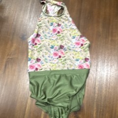 Suffolk Women’s Multicolor Floral Print Mesh Dance Leotard Nylon Blend