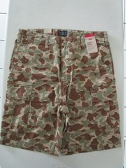 LEVI’S MEN’S 100% COTTON CARRIER CARGO SHORTS BROWN/TAN/OLIVE CAMOUFLAGE SIZE 40
