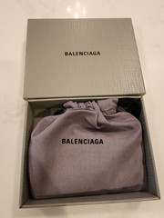 Balenciaga Mens Black Design Credit Card Holder
