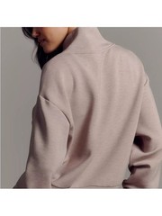 Varley Davidson Sweatshirt Lavendar DoubleSoft Half Zip Mock Neck