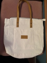 Cozy Earth tote bag white canvas bag