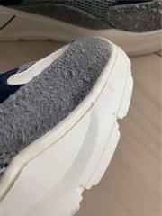 D.A.T.E. FUGA Sneakers Gray 22.5cm Layered Design Women’s Shoes