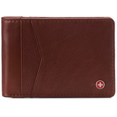 Alpine Swiss Delaney Slim Bifold Wallet | Front Pocket Wallet | 8 Card Slots ID