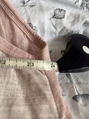 Unbranded Made in Italy Pink Stripe Sleeveless Dress. 48″ Chest. Needs Repair