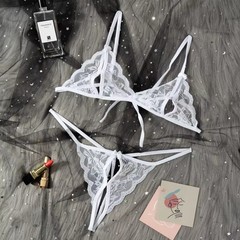Sexy Lingerie Lace Bra G-string Thong Set Babydoll Sleepwear Underwear Nightwear