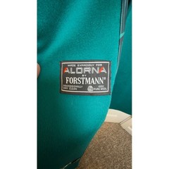 ALORNA Forstmann Wool Teal Long Trench Coat Women’s Double Breasted Tailored