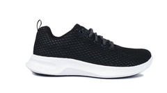 Athletic Works Women’s WIDE WIDTH Black Lace-Up Jogger Sneakers Shoes: 7-12
