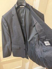Express Men’s Photographer Slim Fit Fitted Suit Jacket Blazer Black size 38