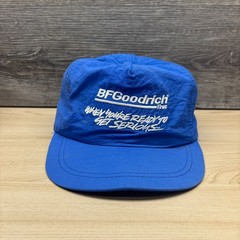 Vintage BF Goodrich Hat Cap Snap Back Blue Nylon Tires Racing Promo Advertising