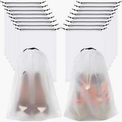 Vivinin 18 Pack Shoe Bags – 11.8in x 15.7in, Storage for Packing, White