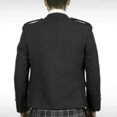 Men’s Argyle Charcoal Kilt Plaid Jacket with Waistcoat size (34″ to 54″)