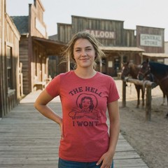Womens The Hell I Wont T Shirt Funny Southern Accent Cowboy Cowgirl Tee For