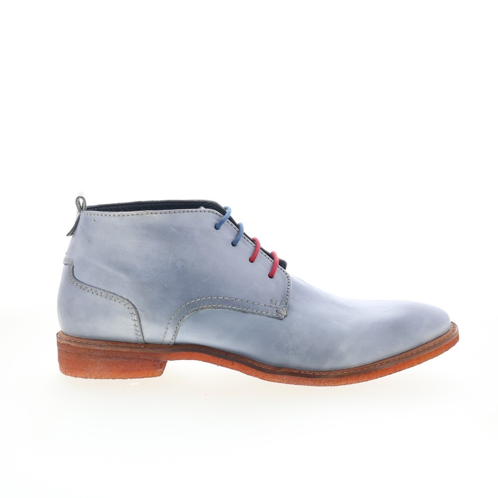 Testosterone Apple Valley T99600 Mens Blue Leather Lace Up Chukkas Boots