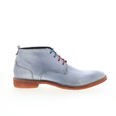 Testosterone Apple Valley T99600 Mens Blue Leather Lace Up Chukkas Boots