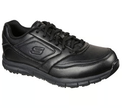 SALE NOW Skechers Men’s Work Slip-Resistant Relaxed Fit: Nampa in BLACK – NWB