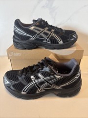 ASICS Gel 1130 Mens Size 6 Athletic Shoes Black/Pure Silver Women’s Size 7.5 New