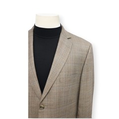PRONTO UOMO PLATINUM mens brown PLAID wool sport coat suit jacket blazer 44 S