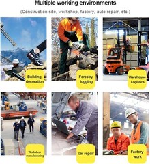 Safety Shoes Men Work Sneakers Indestructible Steel Toe Shoes Protective Boots