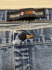 Wrangler FR Men’s Jeans Flame Resistant Original Fit FR13MWZ tag 40 x 32 (38×30)