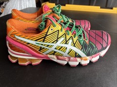 Mens Vintage Asics running shoes GEL-KINSEI 5 multi color T3E4Y Size 9