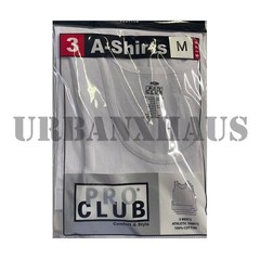 PRO CLUB *3 PACK A SHIRTS COTTON RIB TANK TOP WHITE & BLACK ( S to 5XL )
