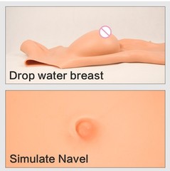 No Oil Silicone Full Bodysuit E Cup Breast Forms Body Suit For Crossdresser US