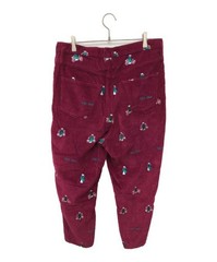 doublet VIETNAM EMBROIDERY WIDE TAPERED TROUSERS Red 20AW15PT