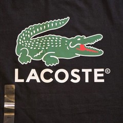 Lacoste Men’s Signature Print Cotton Jersey T-Shirt Black TH1285-51-031