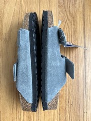 Birkenstock Arizona Soft Footbed in Gray Women’s 6-6.5 (EU 37) Men 4