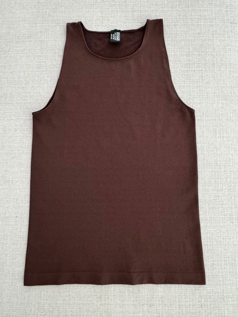 Wolford Tank 95% Nylon and 5% Spandex ~ Brown – VELVET MIX – Luxury ~ Medium