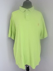 Polo Ralph Lauren Polo Shirt Mens XL Green Short Sleeve Pony