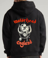 Motorhead English Rock Band Men’s Black Zip Hoodie (Multiple Variations)