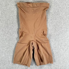 Spanx Shapewear Shorts Womens Medium Brown High Waist Tummy Shaper Power Series
