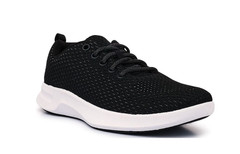 Athletic Works Women’s WIDE WIDTH Black Lace-Up Jogger Sneakers Shoes: 7-12