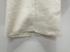 ZARA Straight Wool Blend Coat With Tags WHT S Used